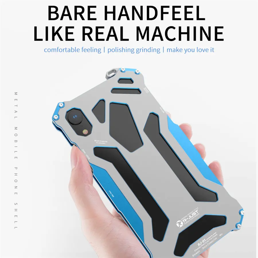 Классный металлический чехол для телефона iPhone XR XS R JUST Gundam алюминиевый оболочка