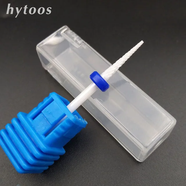 SJ-15T HYTOOS 1 шт. сверла для ногтей 3/3" вращающиеся керамические заусенцы маникюрные наконечники электрические аксессуары для сверления ногтей керамические резаки инструменты для напильников - Цвет: SJ-15T