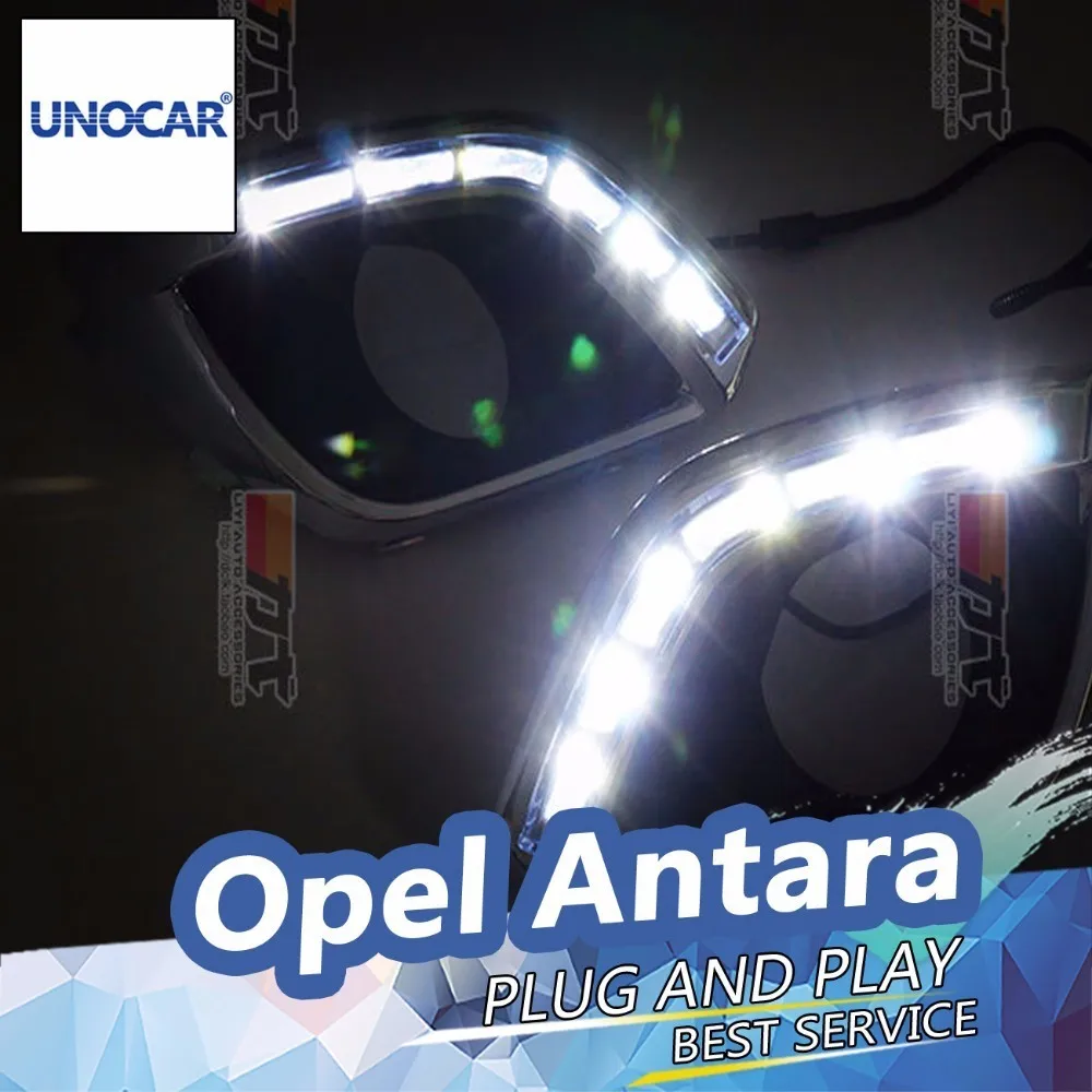 UNOCAR светодиодный DRL День Света для Opel Antara 2010 2014 дневного света Водонепроницаемый