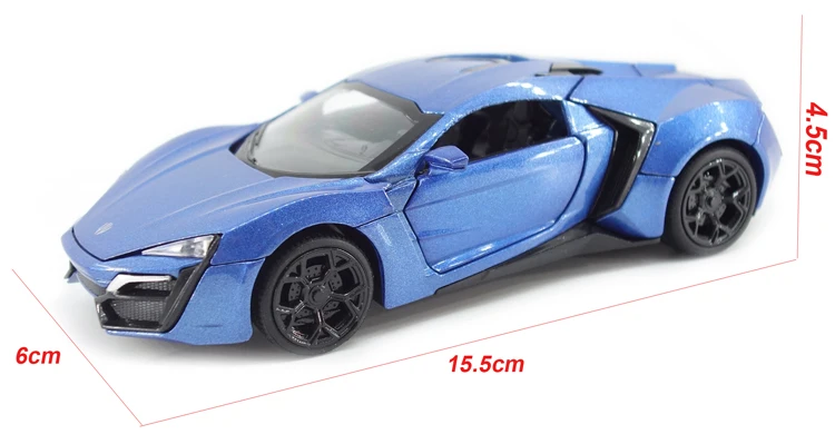 Сплав Lykan Hypersport металлические модели спортивный автомобиль коллекция Brinquedos детские игрушки для мальчиков подарок Diecasts& Toy