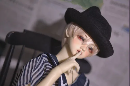 Милая шапка с кошачьими ушками и Круглым Верхом 3 цвета для куклы BJD 1/6, 1/4, 1/3 аксессуары для куклы YOSD CP4