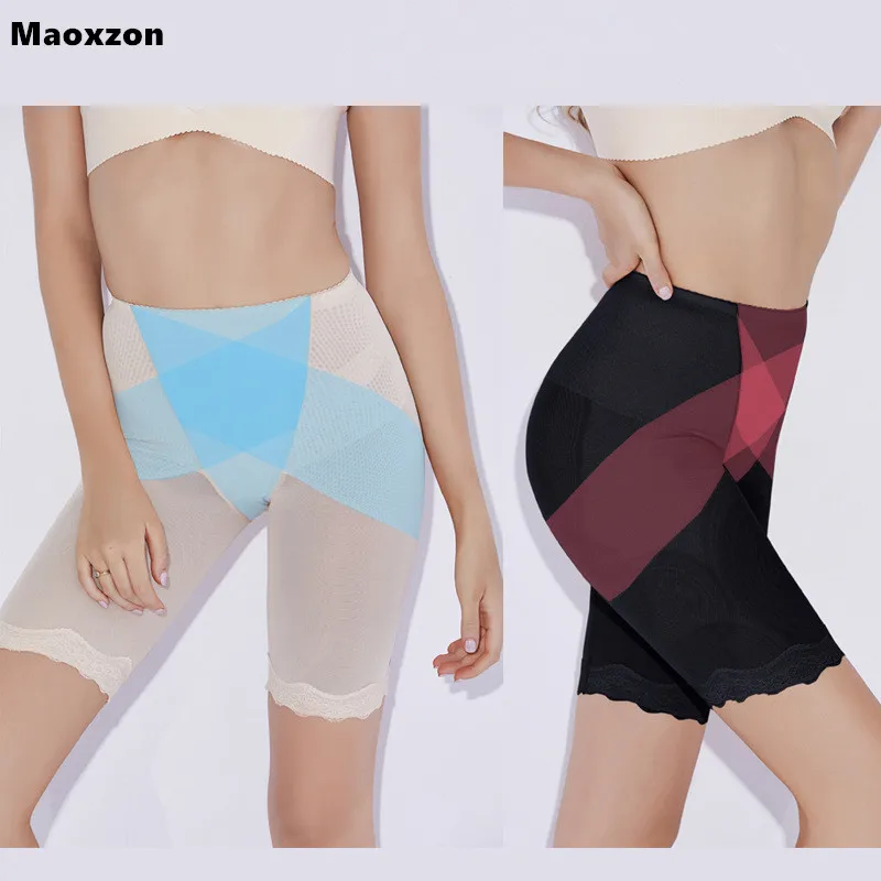 Maoxzon Women Sexy Thin Control Panties Body Shapers For Female Lace Hips Push Up Shape Leg Pelvis Correction Slimming Underwear