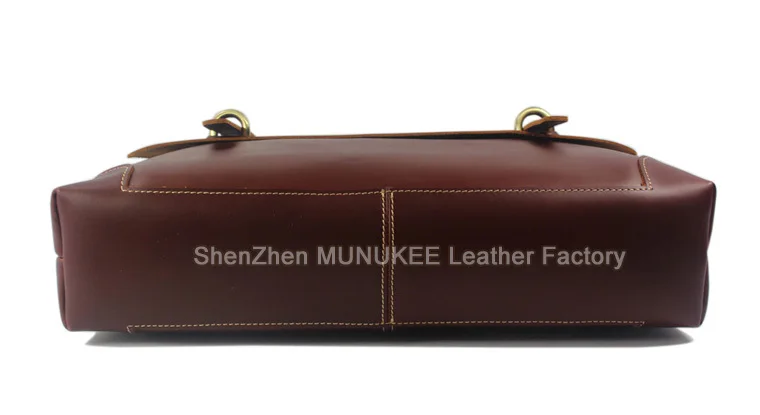 Luxury Italian Genuine Leather Men's Briefcase Business Bag Leather laptop briefcase men  office bag attache case document bag