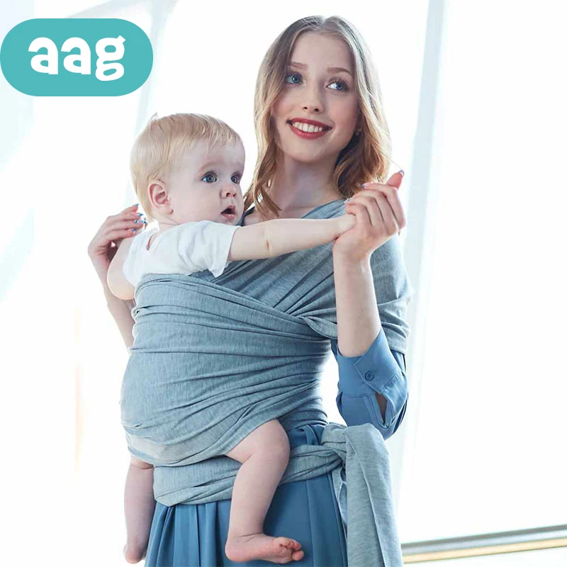 AAG слинг-кенгуру для новорожденных, удобный модный слинг для младенцев, мягкий натуральный дышащий рюкзак для кормления грудью, 40