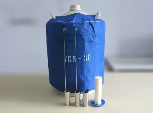 Бак для хранения жидкого азота LN2 30L статический криогенный контейнер с рукавом