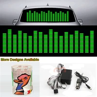 green music rhythm strips flash light sound activated equalizer car sticker 90cm25cm 35 4in9 84in