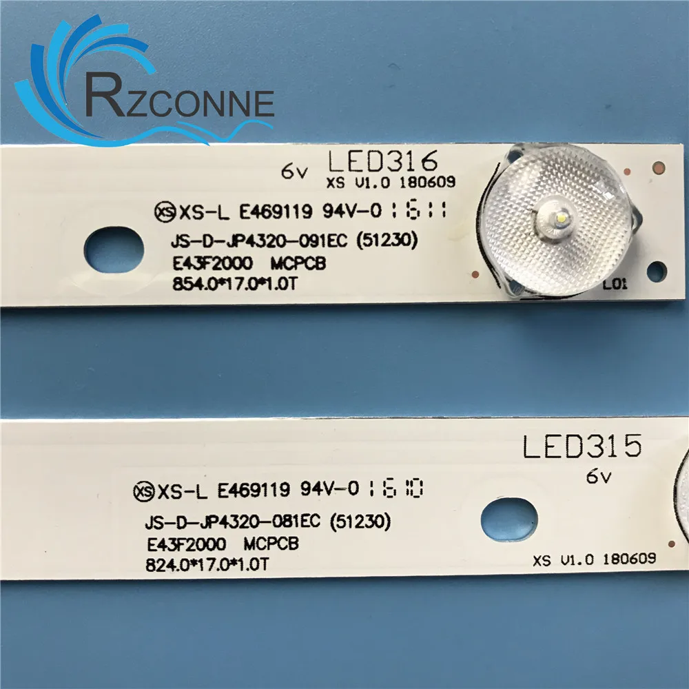 Светодио дный полосы подсветки лампы для JS-D-JP3920-061EC JS-D-JP3920-071EC E39F2000 MCPCB AKAI AKTV401 AKTV403