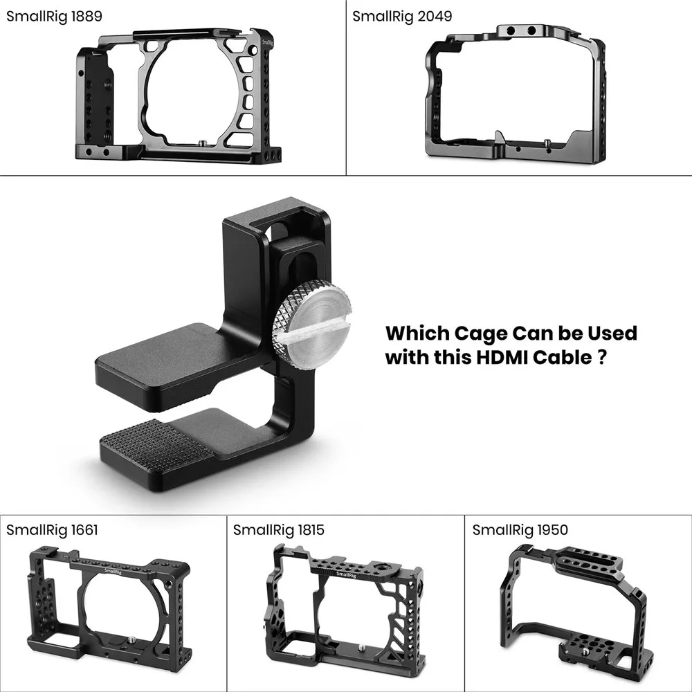 Кабель HDMI SmallRig зажим для камеры Sony A6500/A6300/A6000/A7/A7R/A7S DSLR (1661/1889/1620/1633) 1822|Моноподы| |