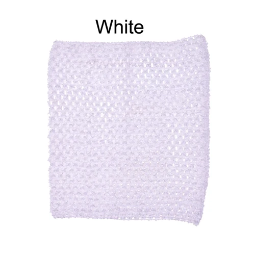 5pcs White Вязаные топы-пачки длиной 9 дюймов, 20x23 см, платье-пачка для маленьких девочек, топы с бретельками, 5 шт. в партии - Цвет: 5pcs White