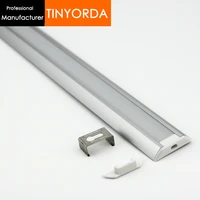 tinyorda 500pcs 2m lengthled aluminum profile led channel profil for 13mm led strip light professional manufacturer tap3006