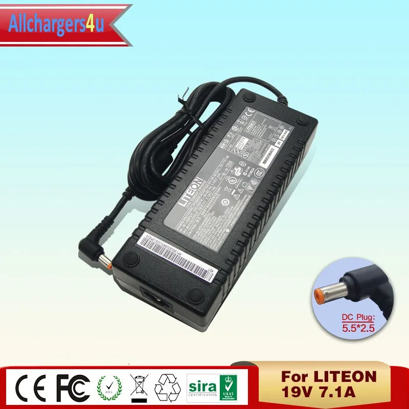 Оригинал 19 В 7.1A 135 Вт AC адаптироваться Зарядное устройство для HP Liteon PA-1131-08 Compaq