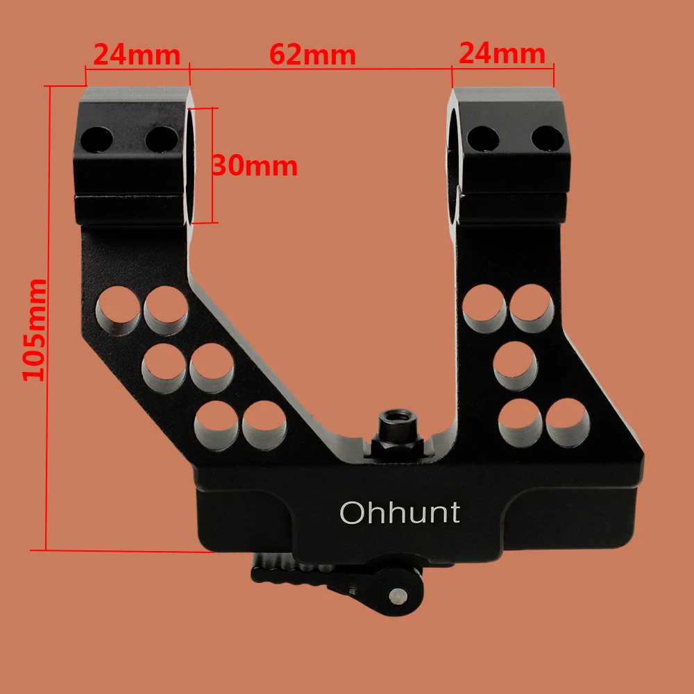 Ohhunt аксессуары AK30SM 25,4 мм 30 мм быстрое отсоединение AK Railed Scope Mount черный для охотничьей винтовки