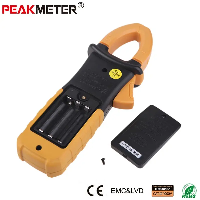 Официальный PEAKMETER PM2108A цифровой AC DC Клещи 4000 отсчетов Емкость Сопротивление частоты тестер земли мультиметр