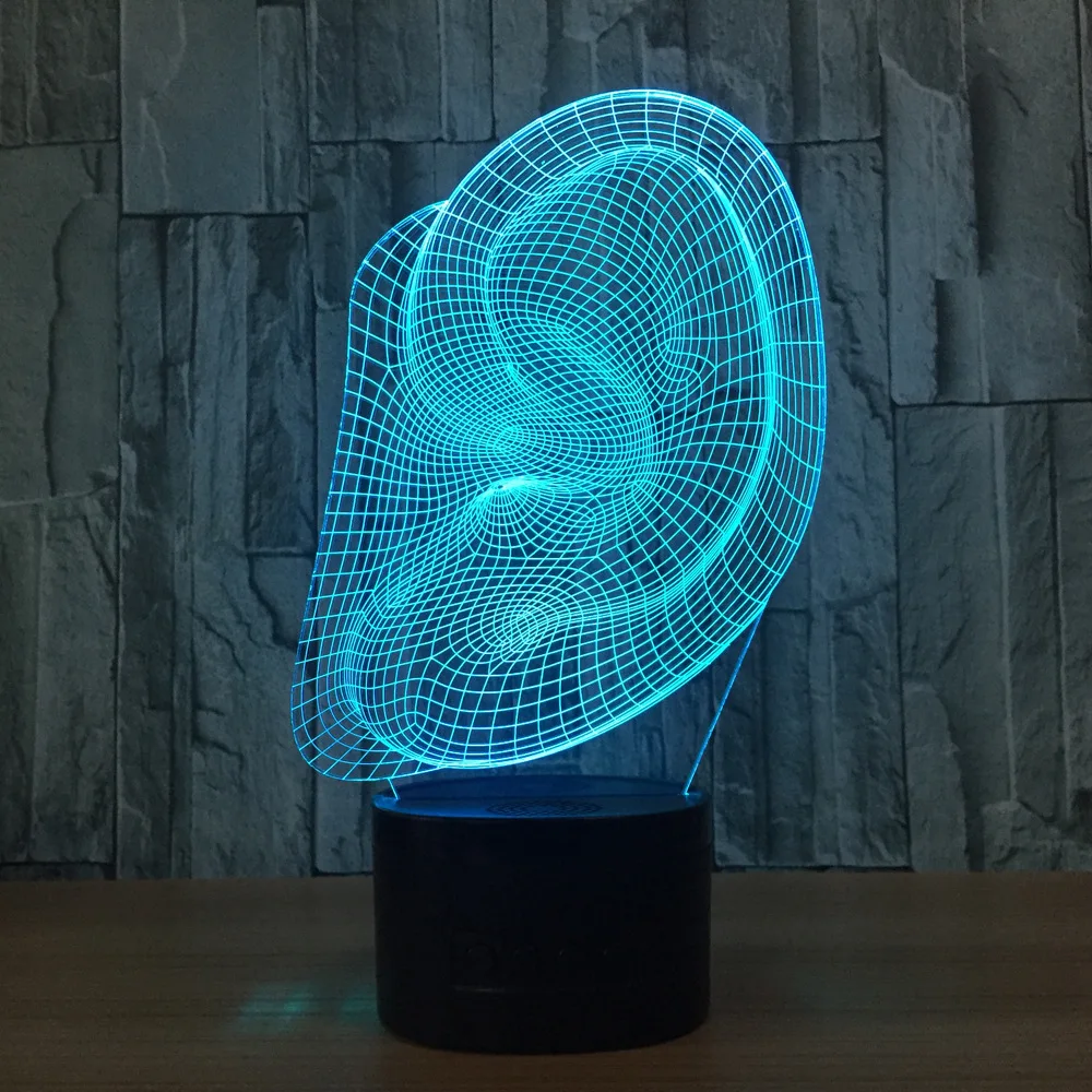 Luminaria Led 3d Светодиодная лампа De Mesa Powerbank ночник 7 цветов Изменение настольная