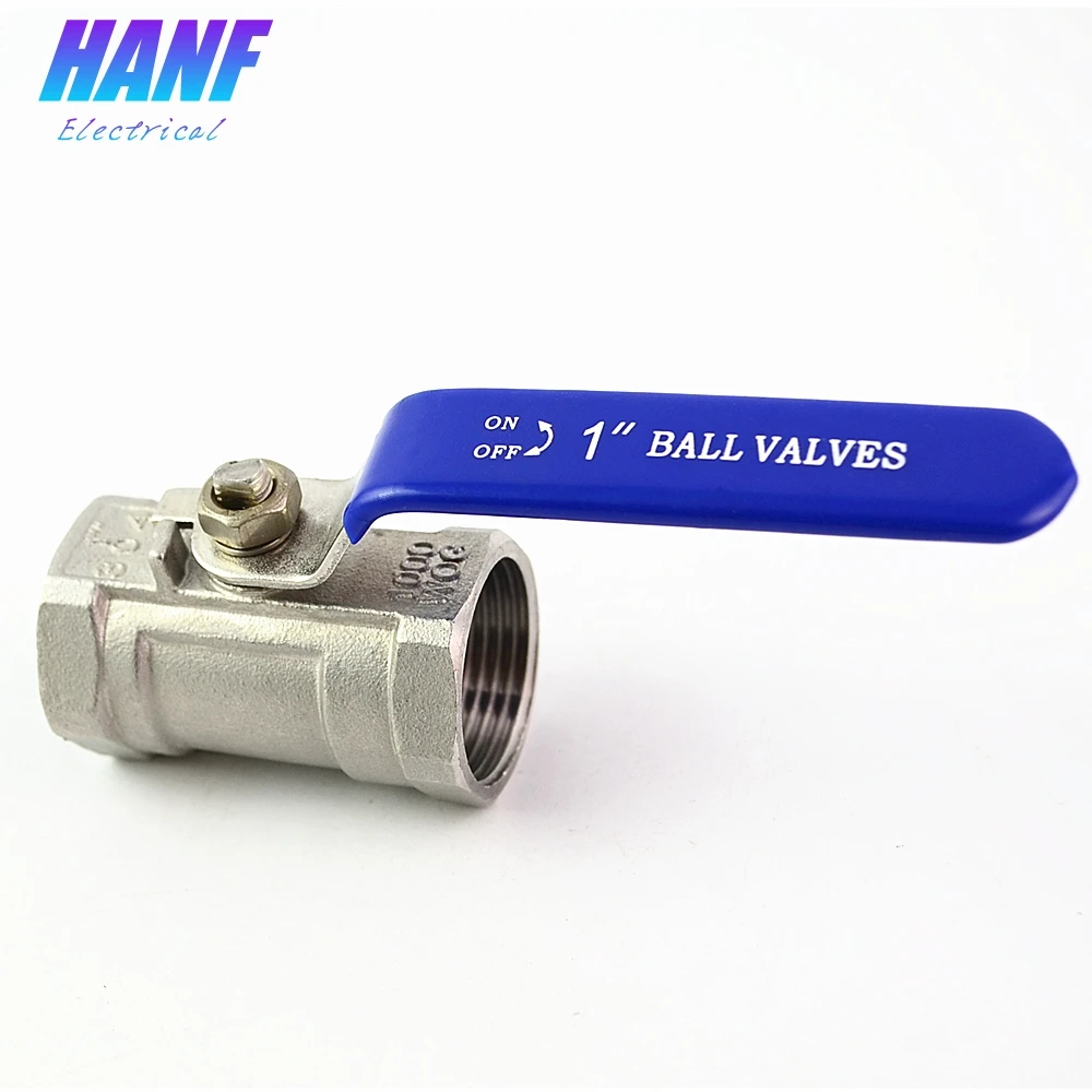 1 шт. шаровой кран SS304 BSP &quotDN25 цельный корпус прямой узор сверхмощная ручка