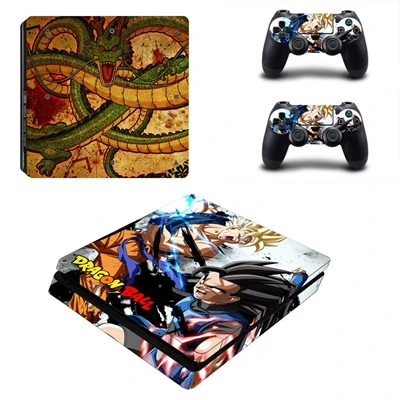 YSP4S-3397 Наклейка из кожи Dragon Ball Z для Playstation 4 PS4, тонкая дизайнерская наклейка для консоли, чехол для контроллера PS4, тонкие виниловые наклейки - Цвет: YSP4S-3397