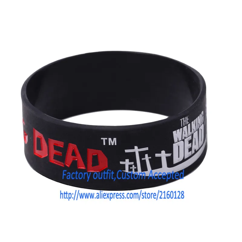 1 шт. The Walking Dead/Силиконовый браслет/1 дюймов силиконовый ремешок/силиконовые