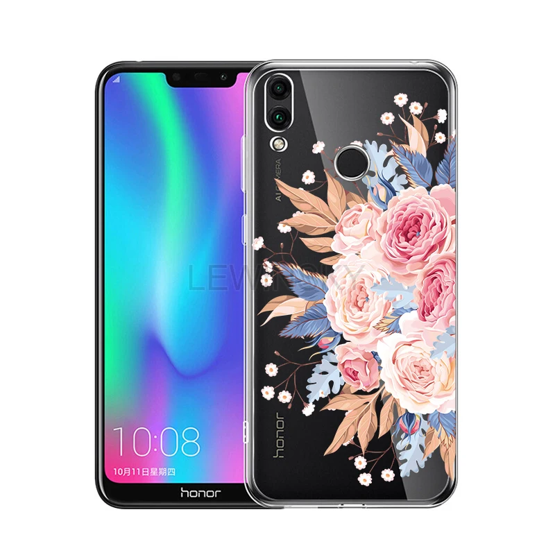 Кружевное платье с цветочным рисунком мягкий ТПУ чехол на huawei Honor 8X 8A 7A 7C Коврики 10 20 P10 P30 P20 lite Pro Nova 3i Y7 Y6 Y5 чехол Крышка