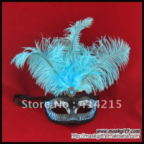 2016 Бесплатная доставка пластиковая Венецианская маска светильник синий черный