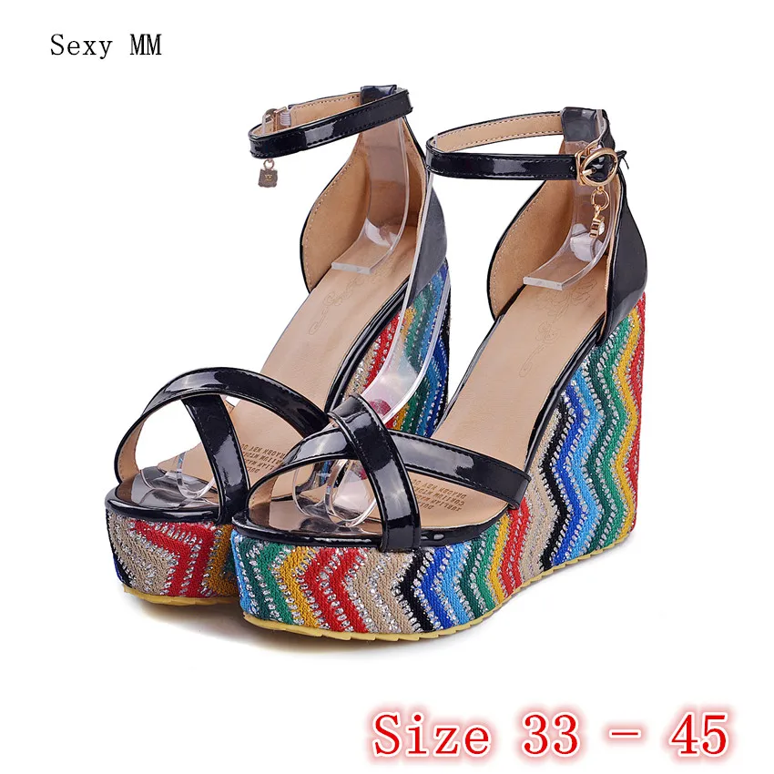 Шлепанцы без задника с открытыми пальцами на платформе Женская обувь Женские