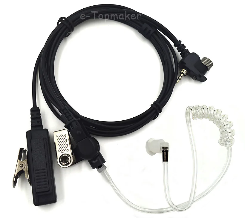 XQF FBI акустическая Воздушная трубка гарнитура наушник PTT для Motorola Tetra Radio MTH800 MTH600