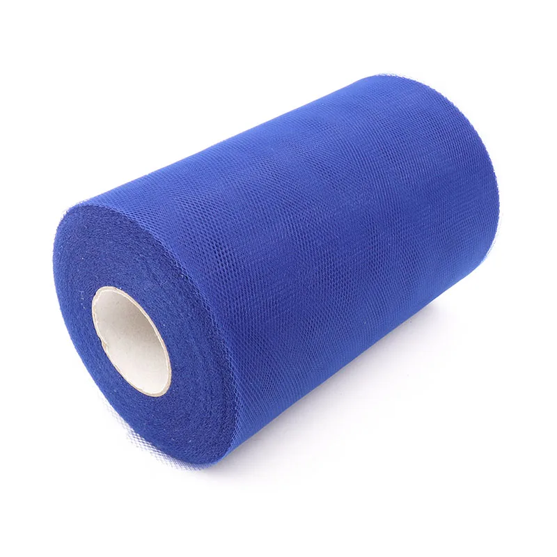 royal blue 26 цветов,, украшения C, тюлевые рулоны, 6 дюймов x 100 ярдов, свадебный подарок, вечерние тюлевые пачки с бантом, сделай сам - Цвет: royal blue