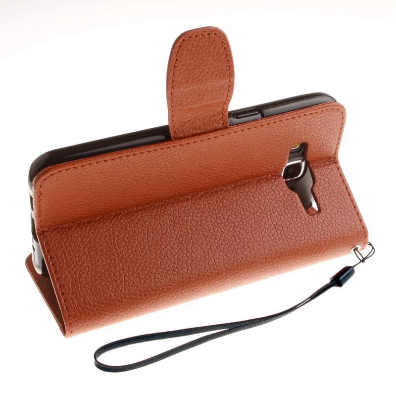 luxury litchi Leather Case for Samsung Galaxy J5 2016 J510 J510F J510G J510Y J510M Phone Cases Cover with stand card holder |