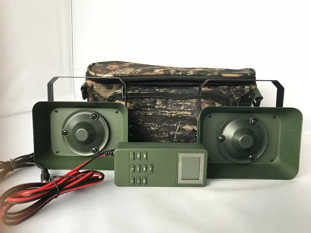 

PDDHKK Waterproof Metal Shelf Bird Caller Hunting Decoy Build in 200 Bird Sounds 2*60W 160dB Loud Speakers Timer ON/OFF