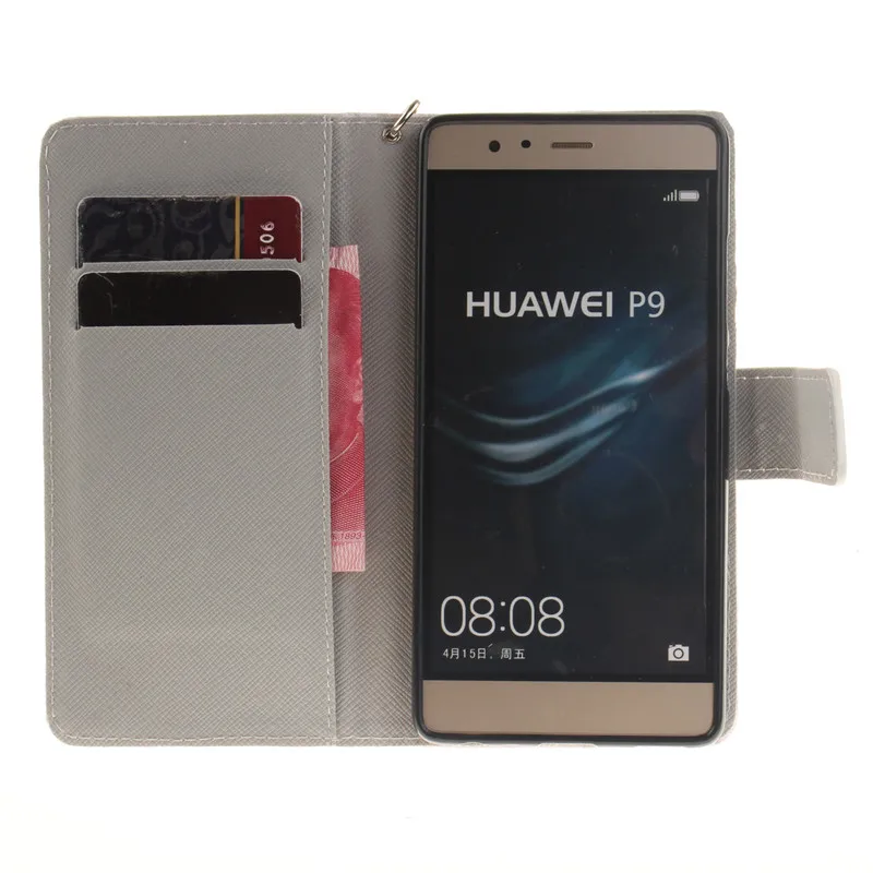 Чехол для Huawei P9 роскошный бумажник задняя крышка из искусственной кожи чехол
