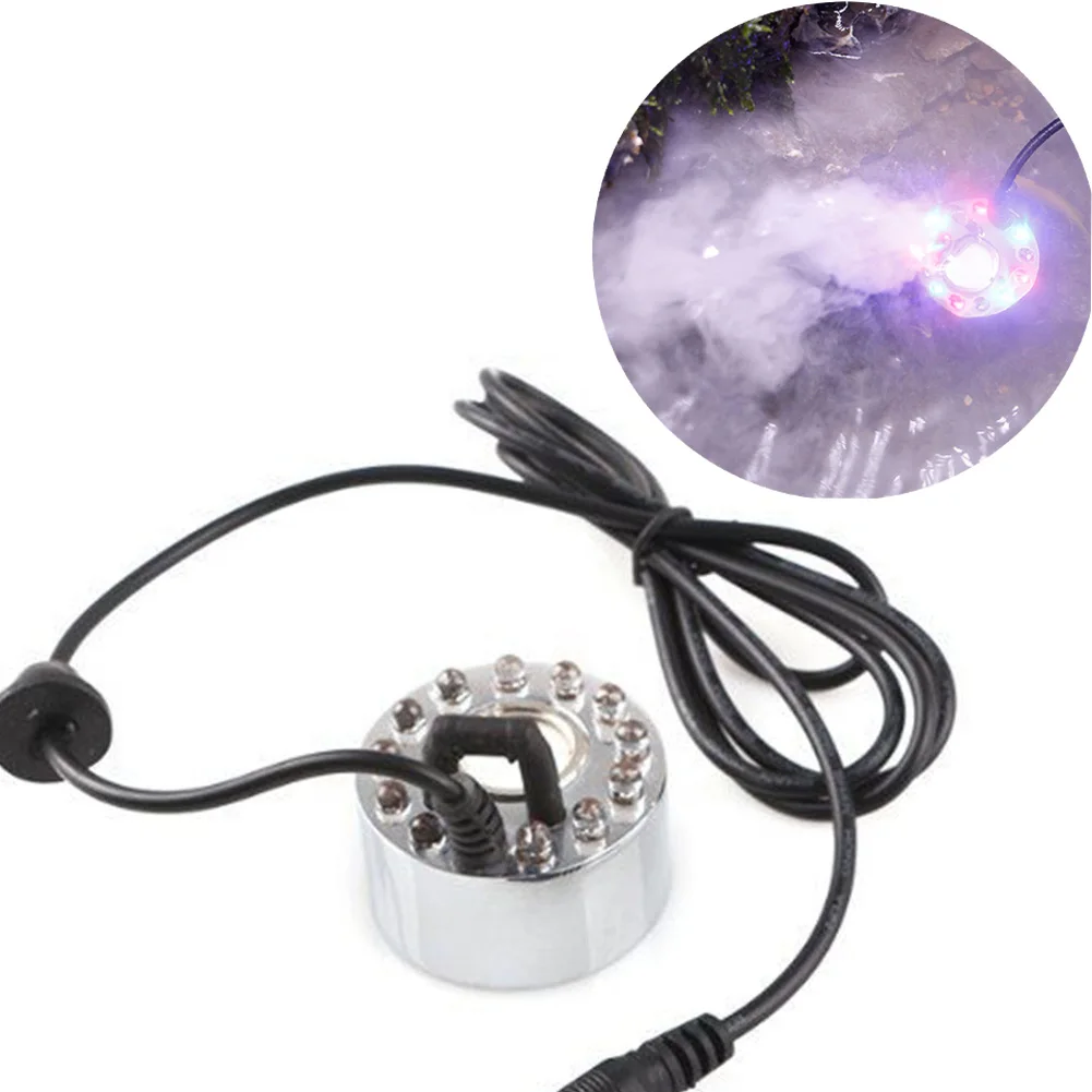 12LED ультразвуковой туман изготовитель фар Fogger воды фонтан Пруд ваза увлажнитель