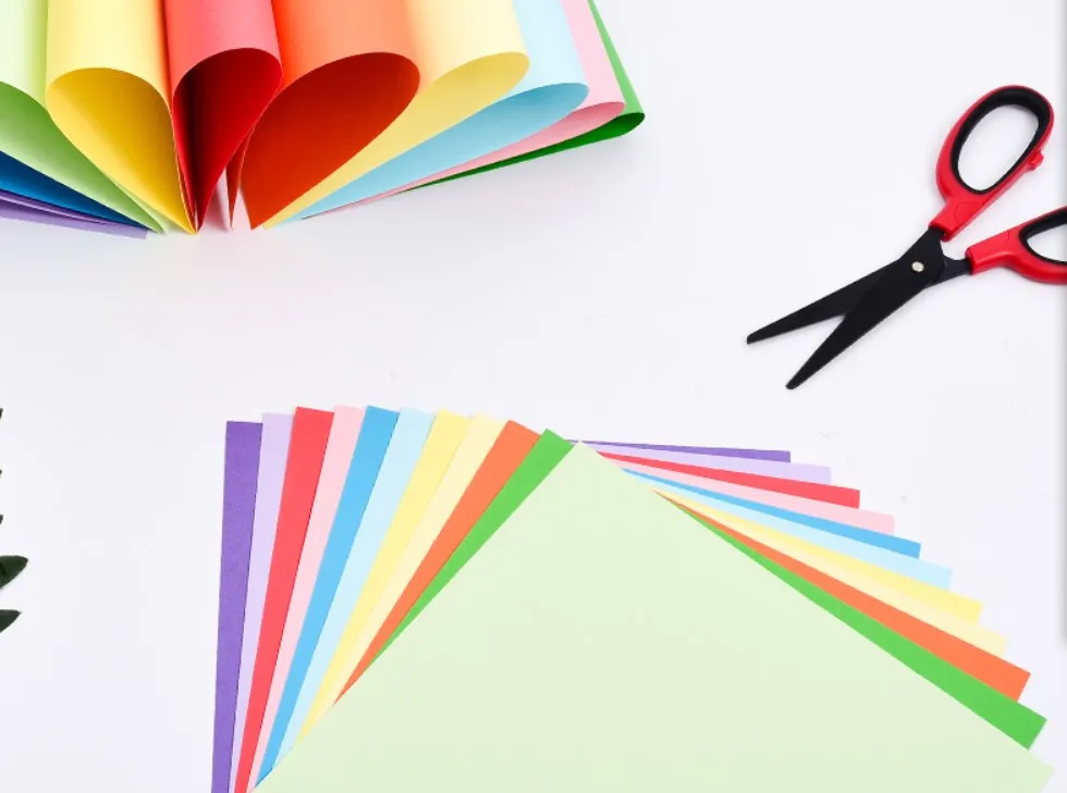 100 шт. разноцветная однотонная бумага для оригами складные квадратные бумаги