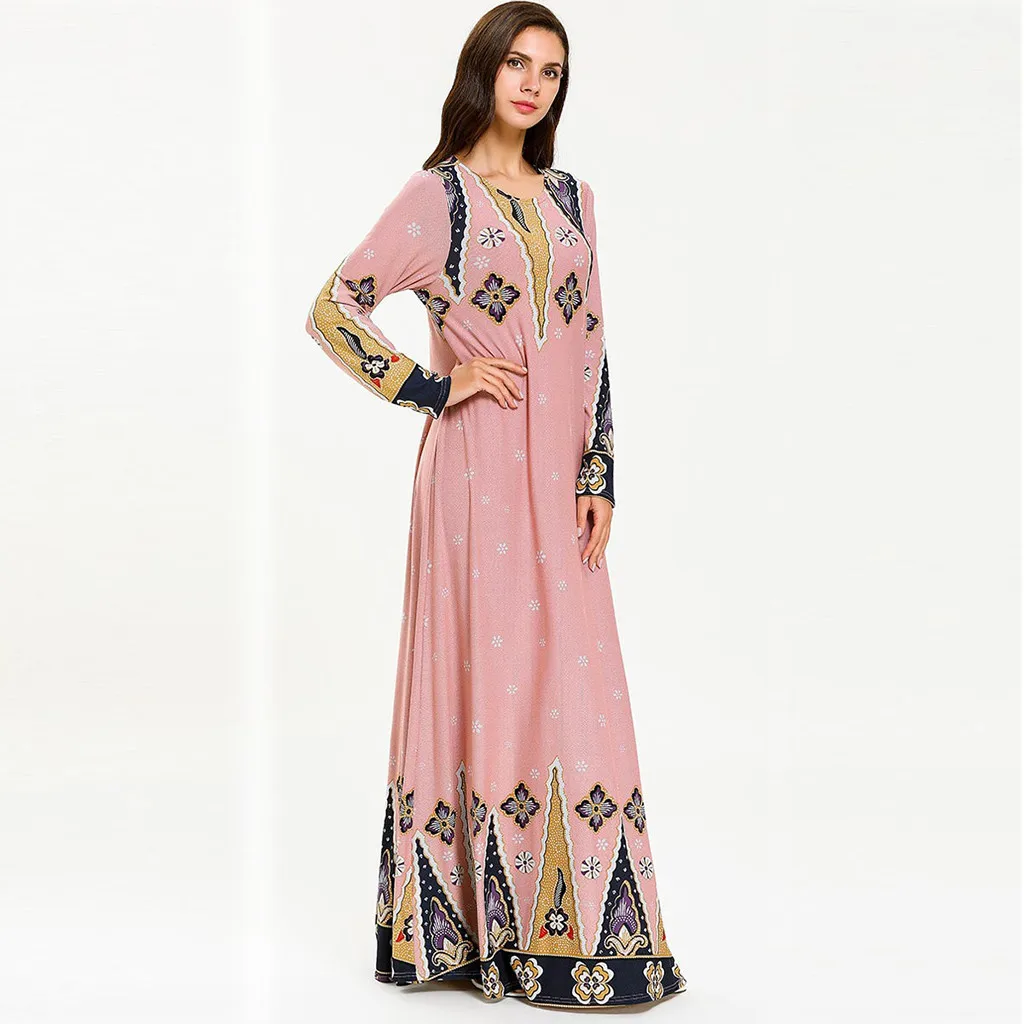 Мусульманская одежда M 4XL мусульманский Элегантный скромный кафтан с бусинами