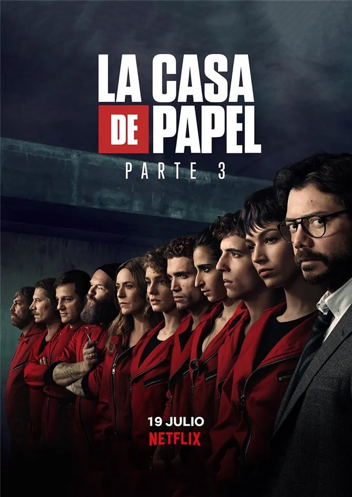 Постеры для наживки денег la casa de papel глянцевый бумажный Декор на стену яркий цвет