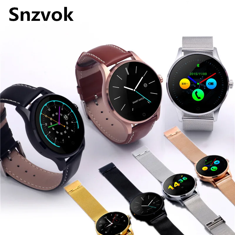 Snzvok smart watch k88h bluetooth смарт наручные часы пару часов для любителей heart rate monitor