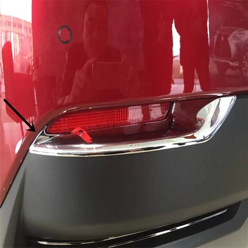 

WELKINRY car auto cover styling For Lexus NX 2015 2016 ABS chrome rear tail fog light lamp accessories sticker moulding trim