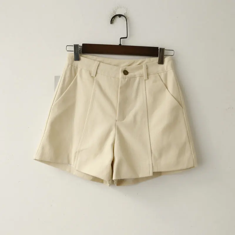 High Waist Shorts Woman Casual Vintage Harajuku Sexy Solid Feminino Women Korean Spring Clothing Black | Женская одежда