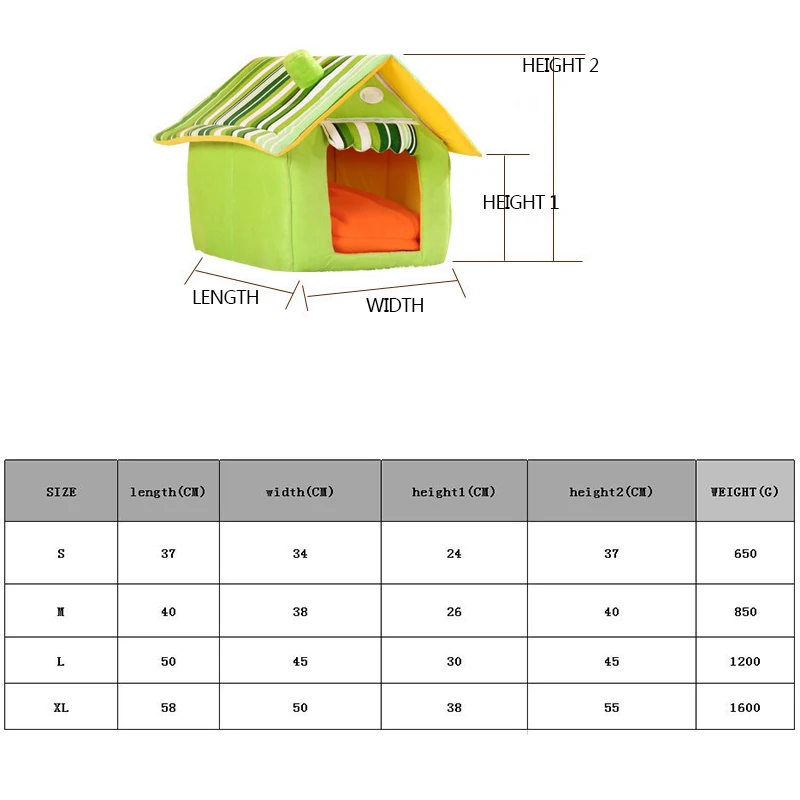 2018New Мода Полосатый съемный чехол коврик будка для собаки кровати маленьких