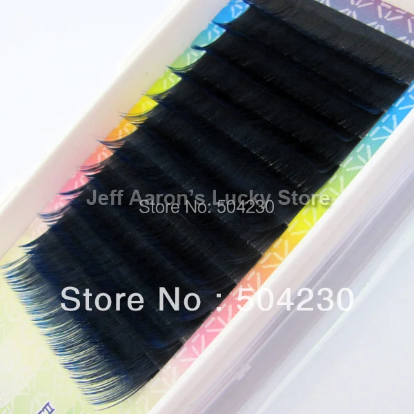 Модные 4 лотка темно синие красочные индивидуальные норковые накладные ресницы