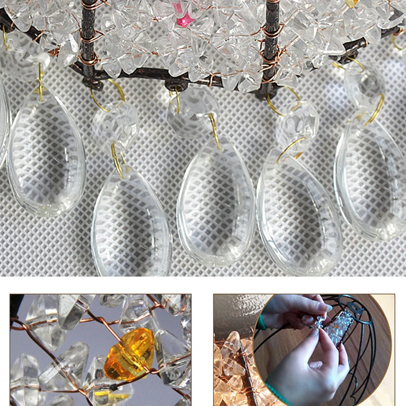 Современные прозрачные хрустальные Настенные светильники E27 светильник