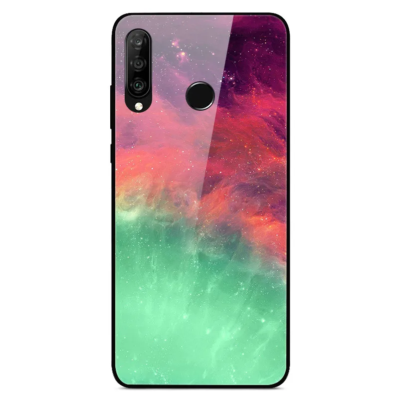 20 Для huawei P30 Lite чехол из закаленного стекла с принтом задняя крышка Жесткий чехол для Coque huawei P30 Lite чехол для телефона fundas P 30 лайт Pro - Цвет: 20