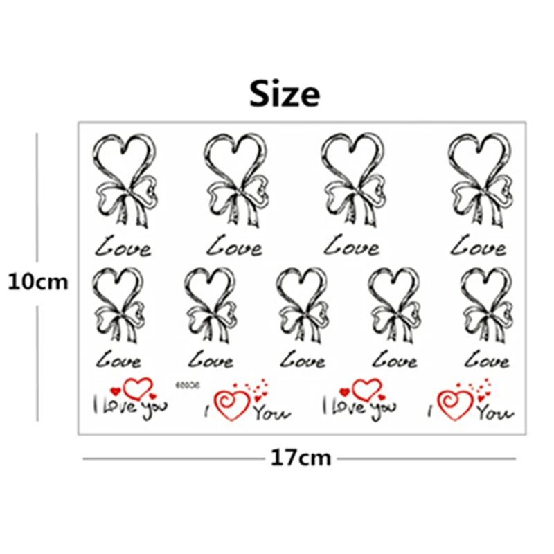 SHNAPIGN сексуальные буквы любовь Временные татуировки боди арт флэш наклейки 17*10 см