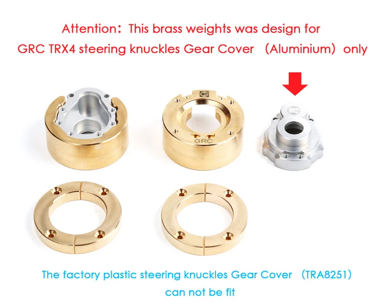 Латунная ось тяжелая конкурентоспособная 122 г рулевого управления чехол для 1:10