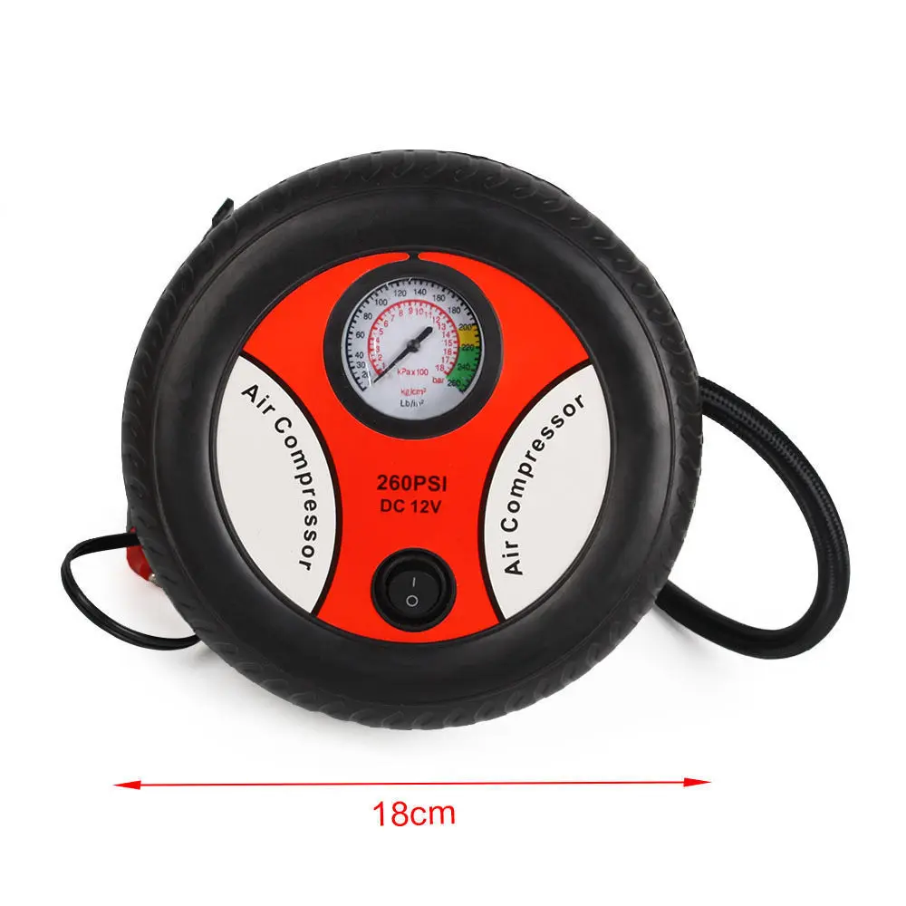 Мини 12V 260PSI автомобильные велосипедные шины Электрический Авто воздушный