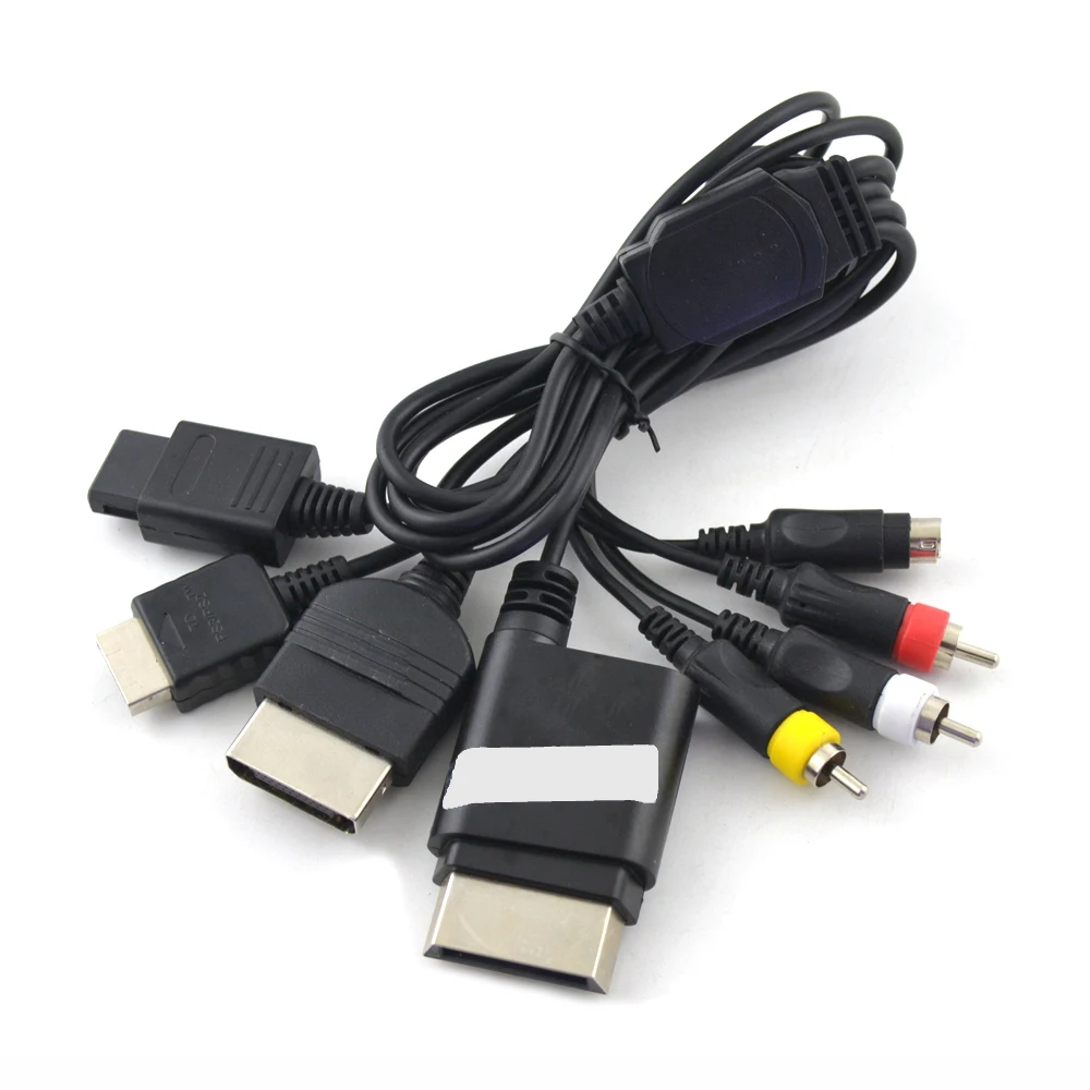 10 шт для N64/N-GC/PS1/PS2/PS3/xbox S аудио s-видео AV кабель ТВ композитный S-AV шнур | Электроника