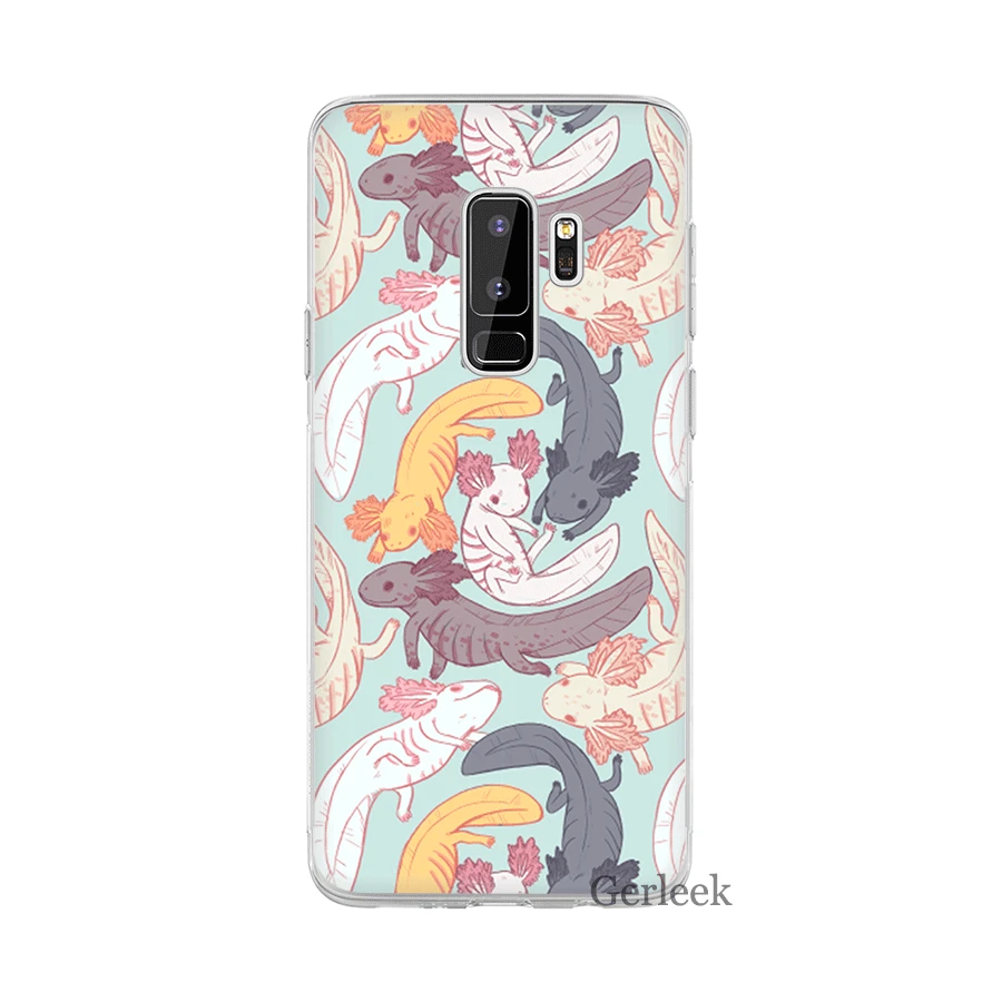 Чехол для Samsung Galaxy A3 A5 A6 A8 Plus 2015 2016 2017 2018 милые животные Axolotl | Мобильные телефоны и