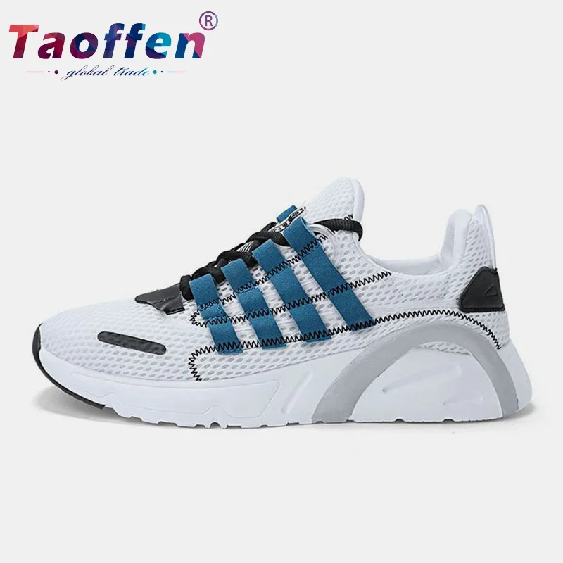 Taoffen/Новинка брендовая мужская обувь для бега дышащие сетчатые кроссовки