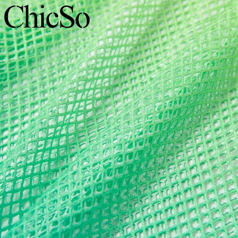 MissyChilli вязаное Сетчатое Открытое платье женское летнее с длинным рукавом