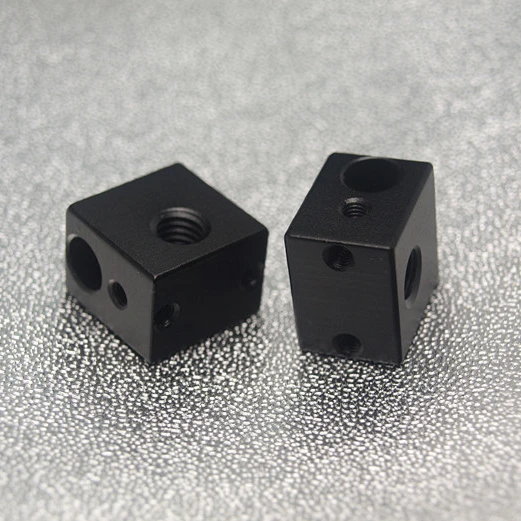 

3D printer parts DIY Aluminium heater block for i3D HotEnd black oxide finish top quality free shipping