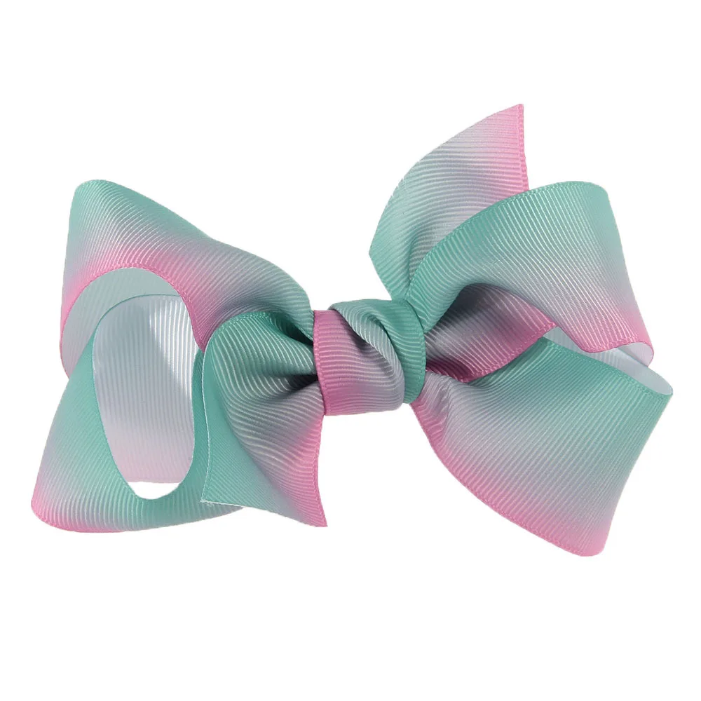 

Nishine New 15Pcs 5.2" Big Bowknot Girl Hairpin Satin Ribbon Children Barrette Hairpins Colorful Bow Hair Clip Hair Accessories