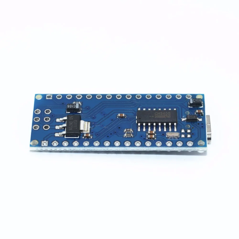 100 шт Nano 3,0 ATMEGA328P контроллер совместим с nano CH340 USB драйвер 16 МГц без кабеля для arduino